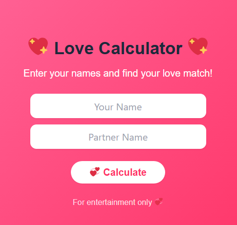 Free Love Calculator